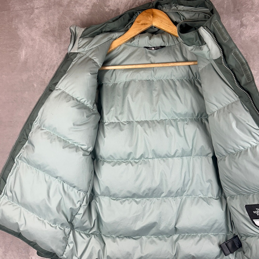 The North Face Girls DryVent 550 Down Parka Jacket Green NF0A4TJZ Large 14/16 - Picture 11 of 15